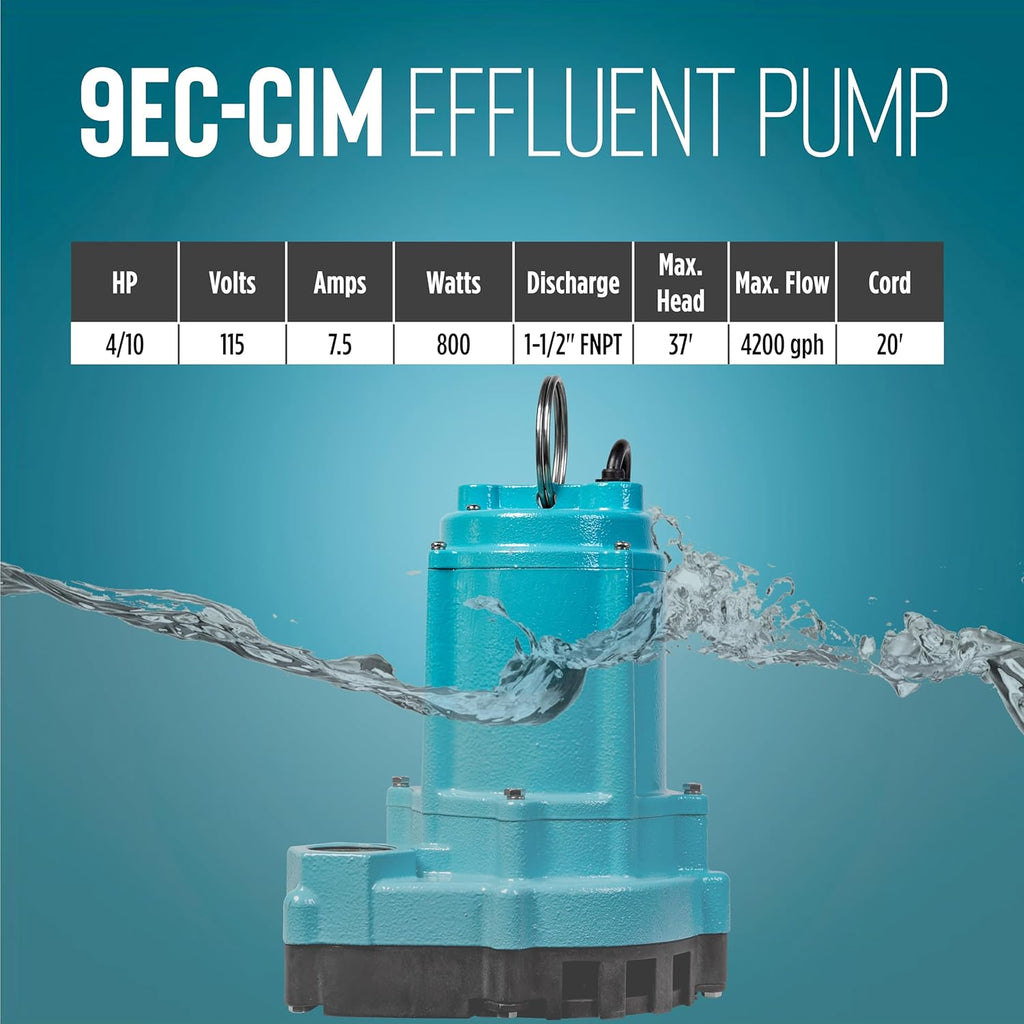 Franklin Electric Little Giant 9EC - CIM 115V 4/10HP 509805 - Water Well & Septic Supply