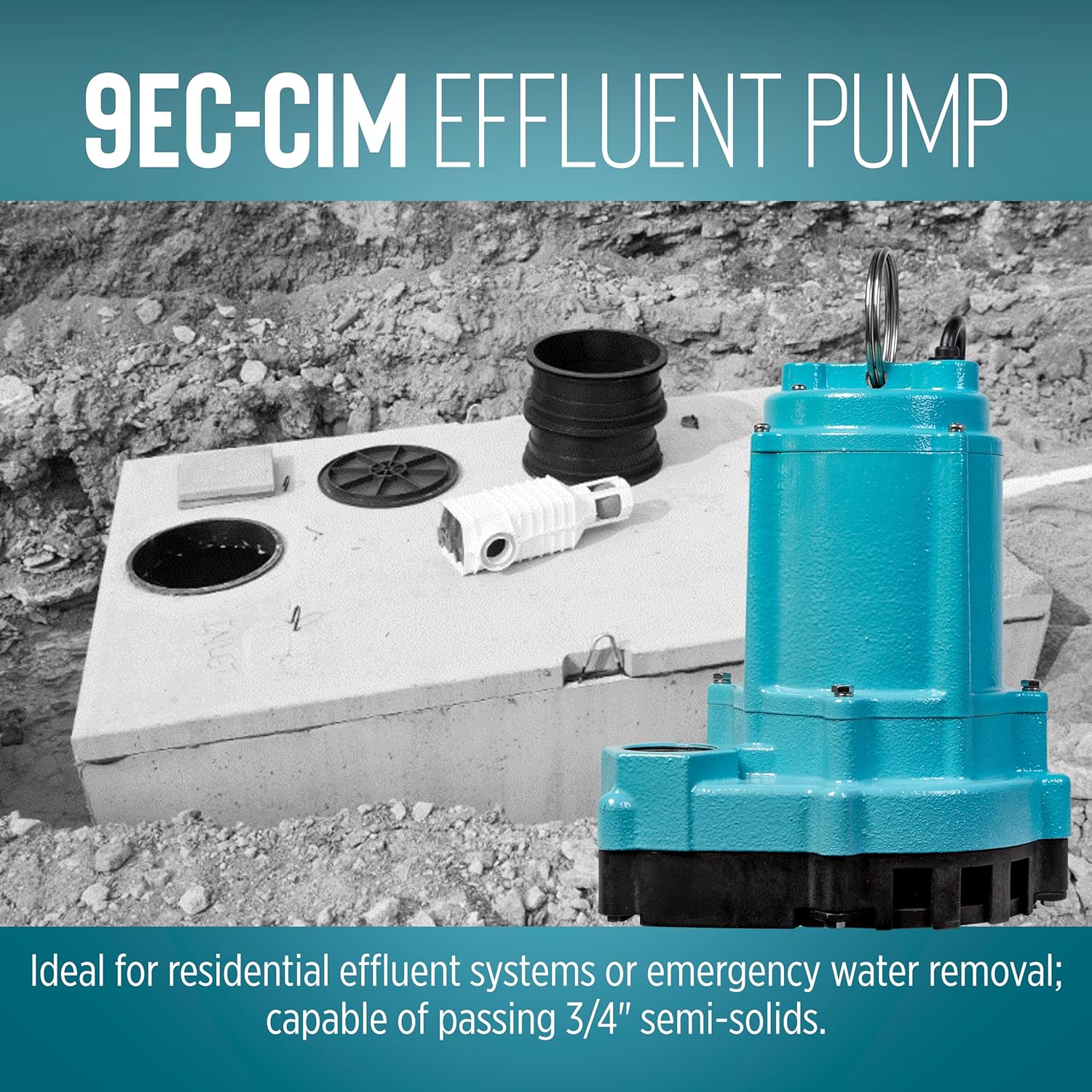 Franklin Electric Little Giant 9EC - CIM 115V 4/10HP 509805 - Water Well & Septic Supply