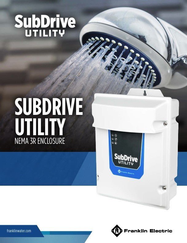 Franklin Electric Subdrive Utility UT3P Constant Pressure Controller W/ Pressure Sensor - Water Well & Septic Supply